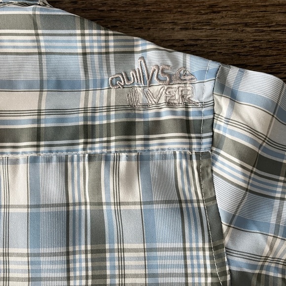 Quiksilver Button Down Madras Plaid Kids - Picture 10 of 15